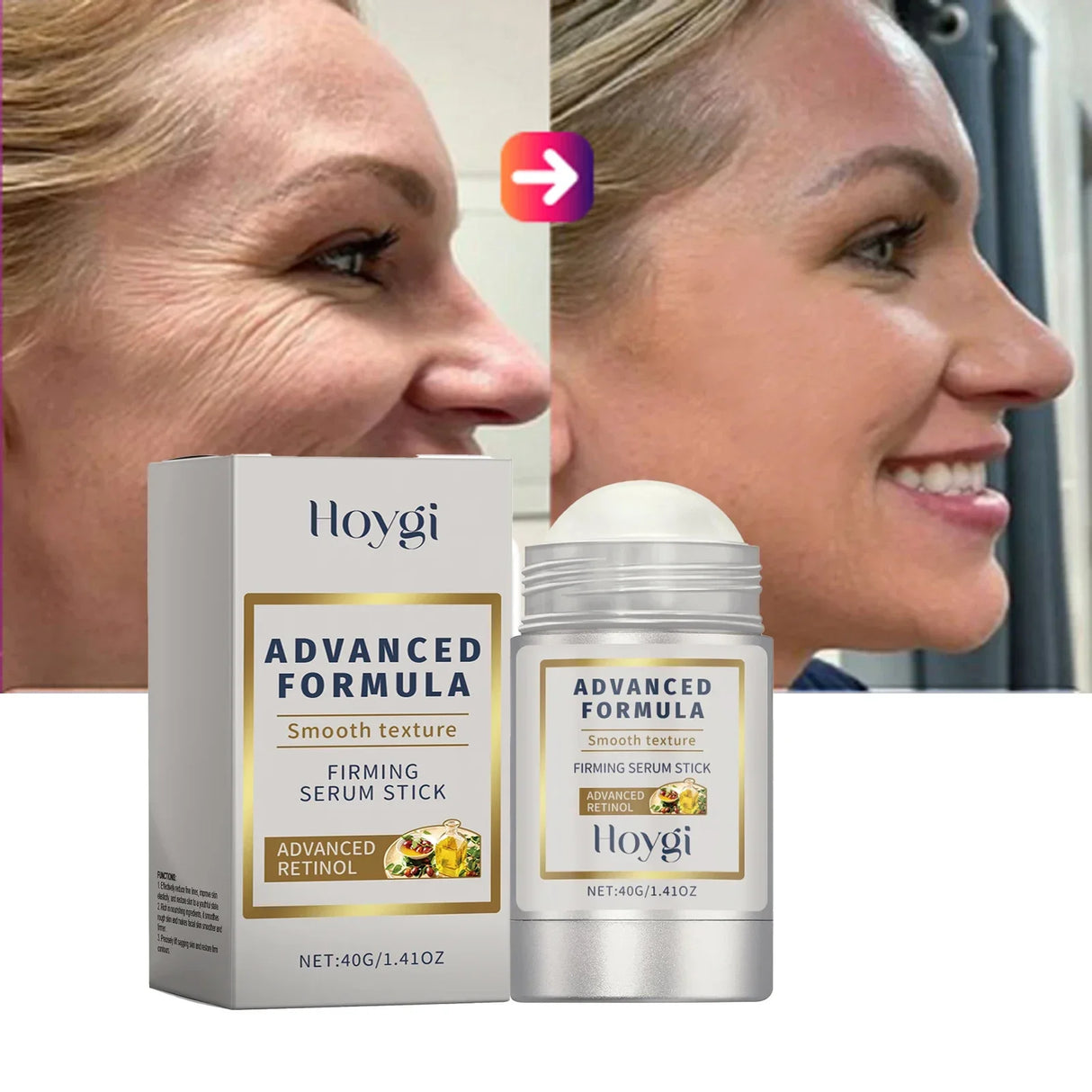 Retinol Hyaluronic Acid Stick 24H Moisturizing Anti-Aging Skin Care Balm