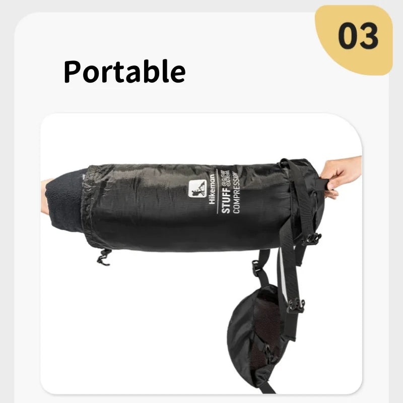 Outdoor Sleeping Bag Compression Sack - Large Capacity Portable Storage
