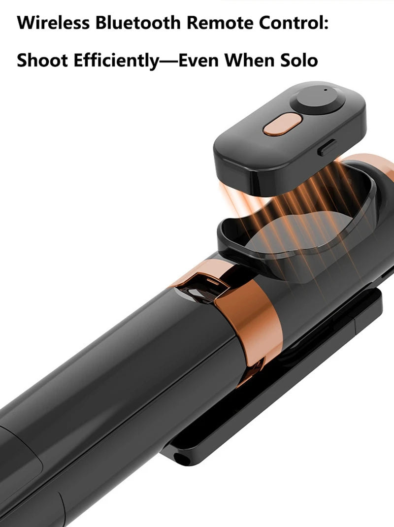 Selfie Stick Tripod 1.7m with Dual Fill Lights & Bluetooth Remote