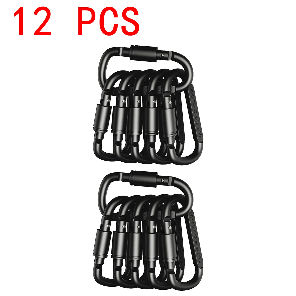 Carabiner Set 4-6PCS Aluminum Tactical Keychain Clips for Camping EDC