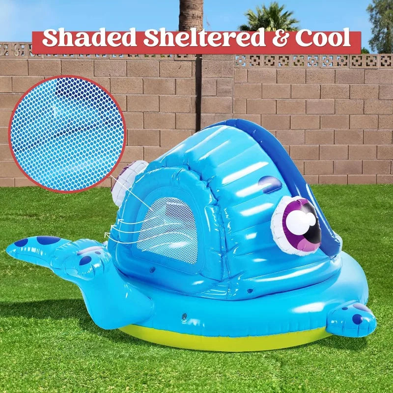 Inflatable Whale Baby Pool Tent for Kids - Toddler Swimming Pool