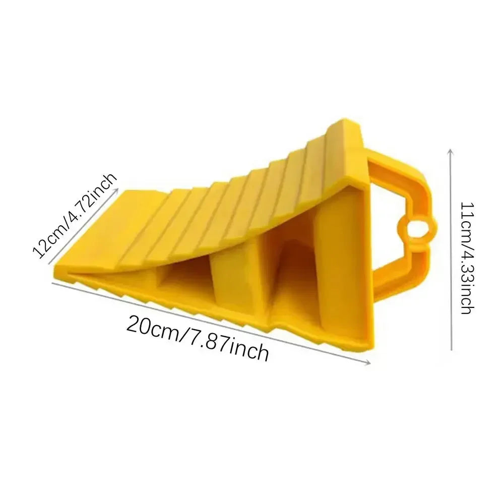 Portable Wheel Chock with Handles for RVs Trailers Trucks - 2 Pack
