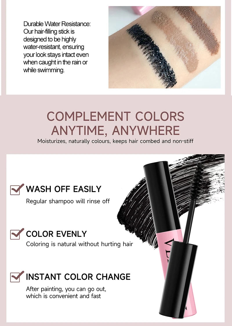 Instant Root Touch-Up Color Stick - Portable Hair Dye Pen for Quick Coverage