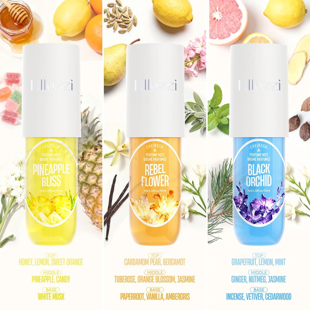 Long-Lasting Body Fragrance Spray - Variety of Scents Available