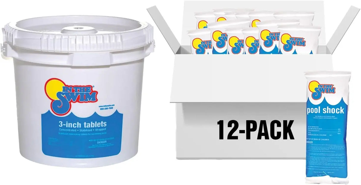 Cal-Hypo Granular Pool Shock Sanitizer for Clear Water, 6/12/24 Pack