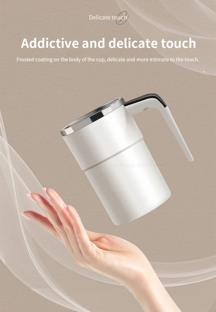 Automatic Stirring Cup Rechargeable Stainless Steel Electric Mixer 15oz