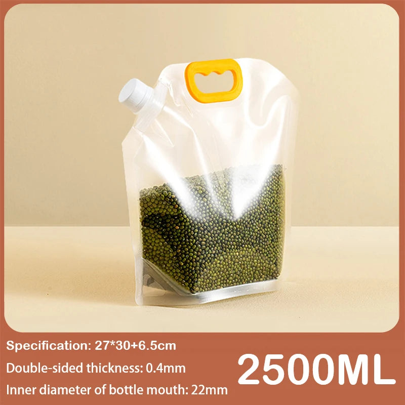 Grain Storage Bags 5PCS Portable Insect & Moisture Proof Recyclable