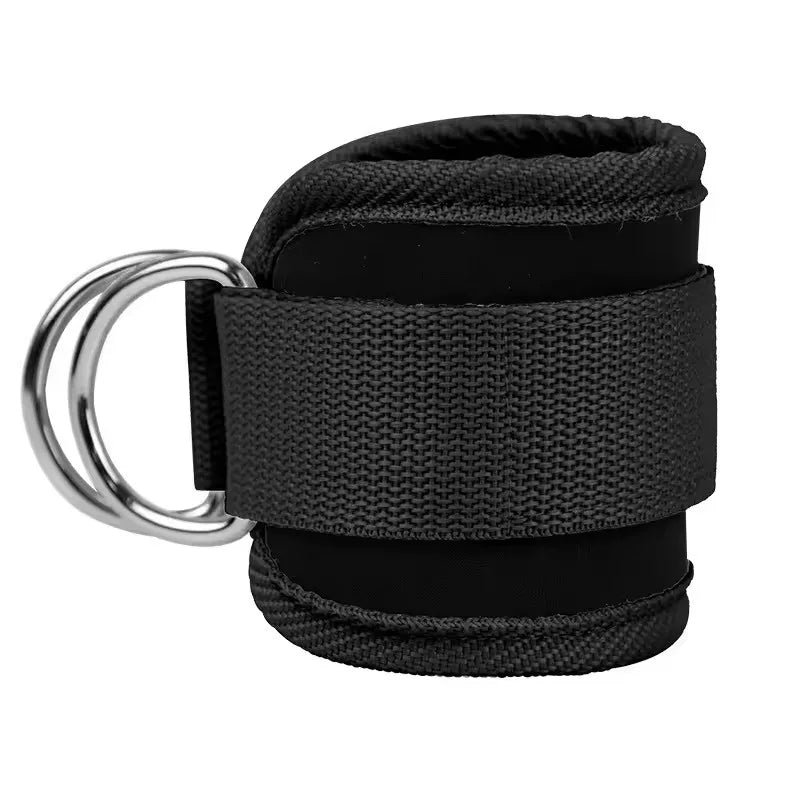 Adjustable D-Ring Ankle Straps for Cable Machines - 1pc Comfortable Cuffs