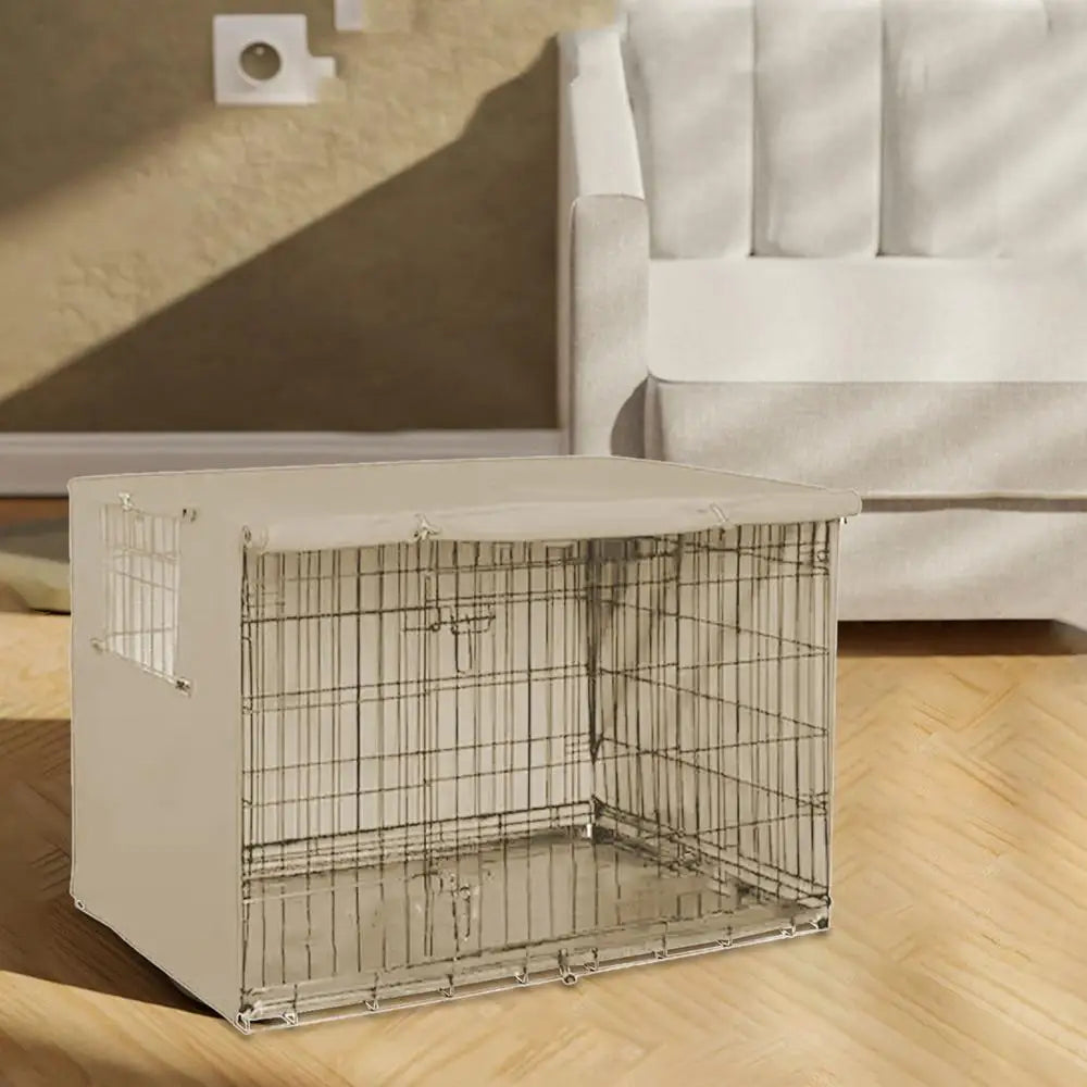 Pet Cage Cover Waterproof Oxford Dog Cat Crate Cover for Indoor Use