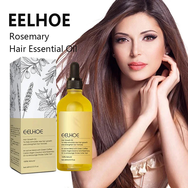 Natural Hair Growth Oil Serum - 1/2/3pcs Rosemary Anti Hair Loss Treatment
