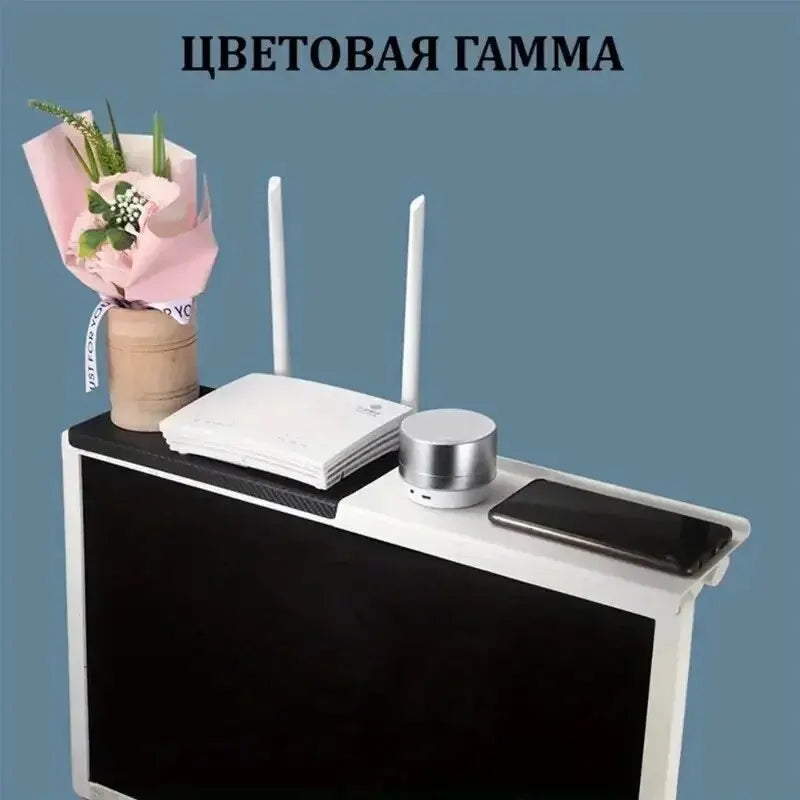 Wireless Router & Set-top Box Storage Rack - 1PC No Perforated Design