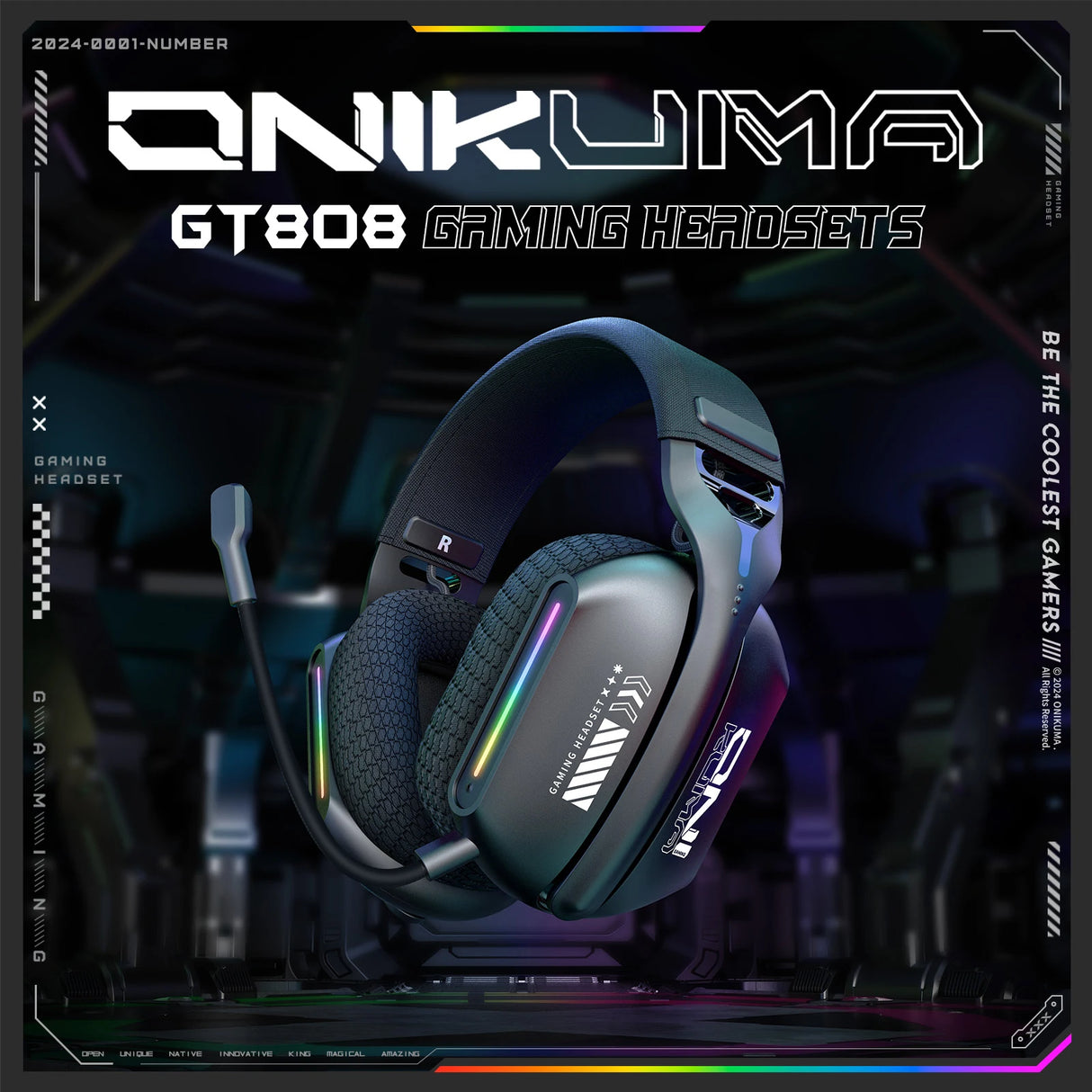 New Wireless Gaming Headset 3 Modes Bendable HD Mic Soft Ear Pads