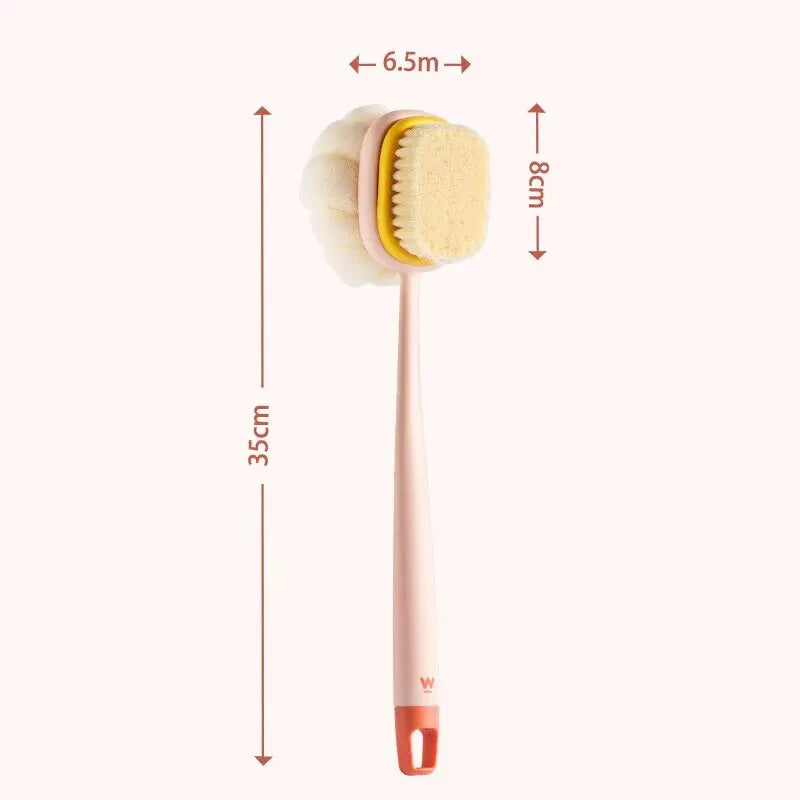 Loofah Back Scrubber Long Handle Exfoliating Bath Brush for Women