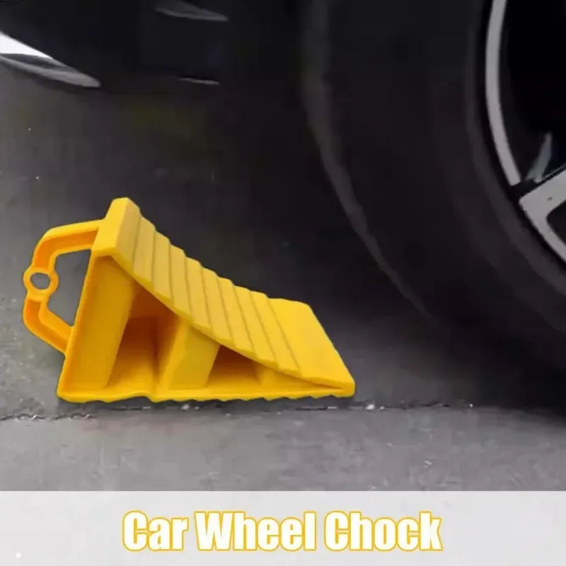Portable Wheel Chock with Handles for RVs Trailers Trucks - 2 Pack