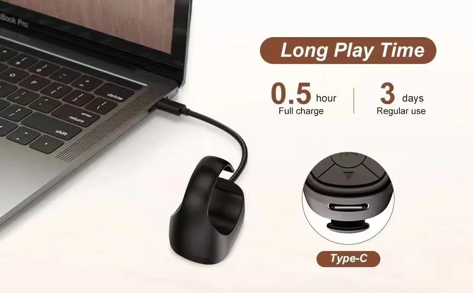 Tiktok Scrolling Ring Remote Control for iPhone iPad Android Bluetooth