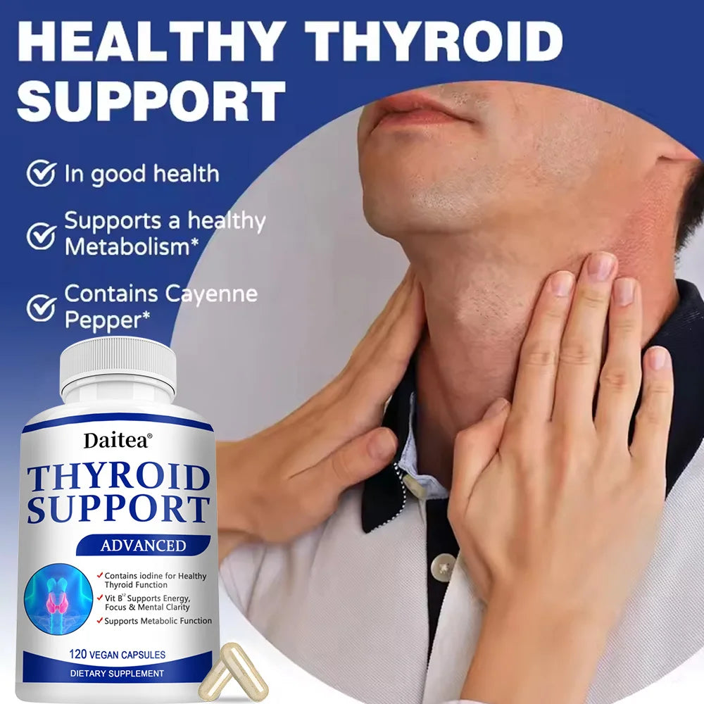 Thyroid Supplement with L-Tyrosine, Iodine, Zinc & Selenium - 60 Capsules