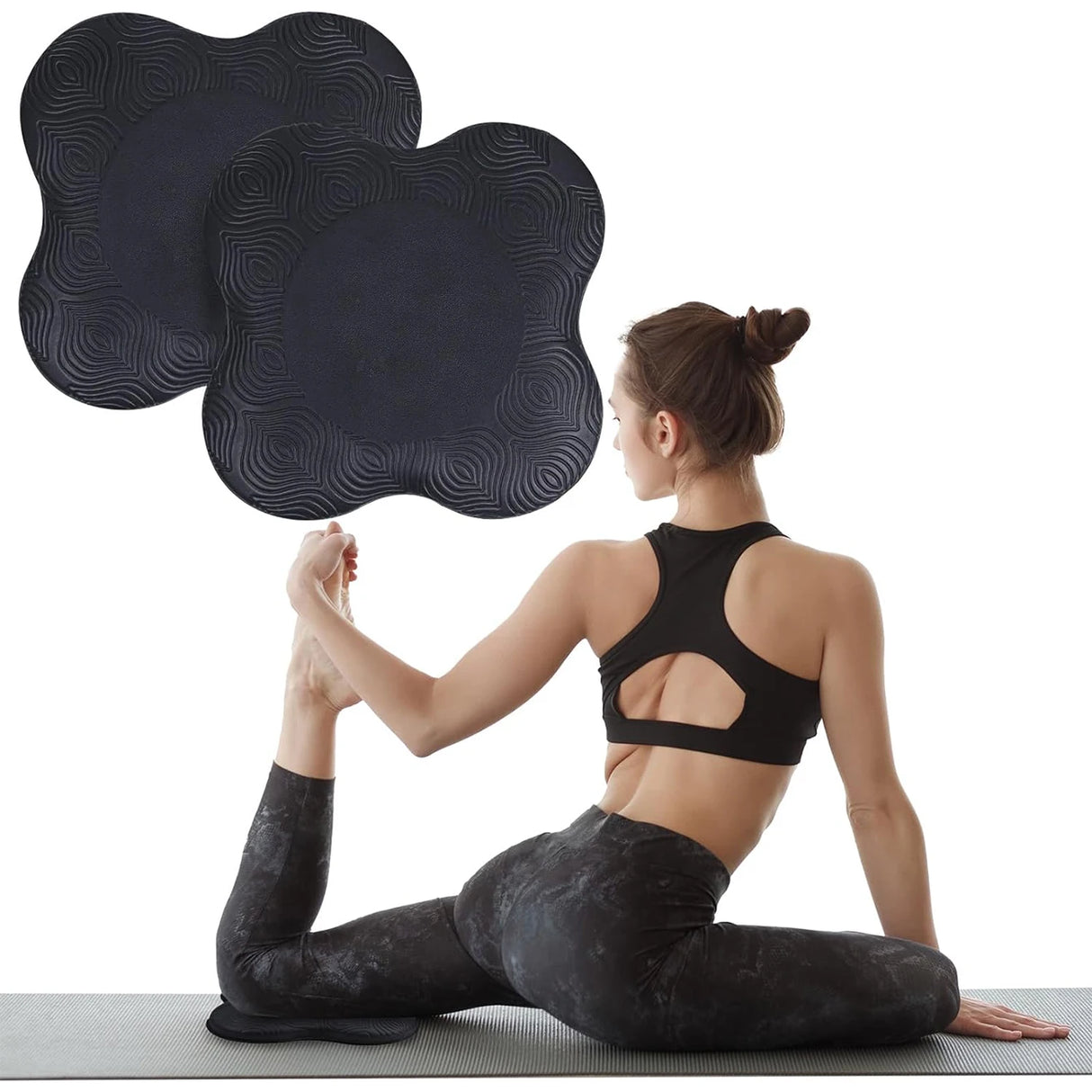 Yoga Knee Pads 2Pcs Comfortable Fitness Accessories for Pilates & Sports