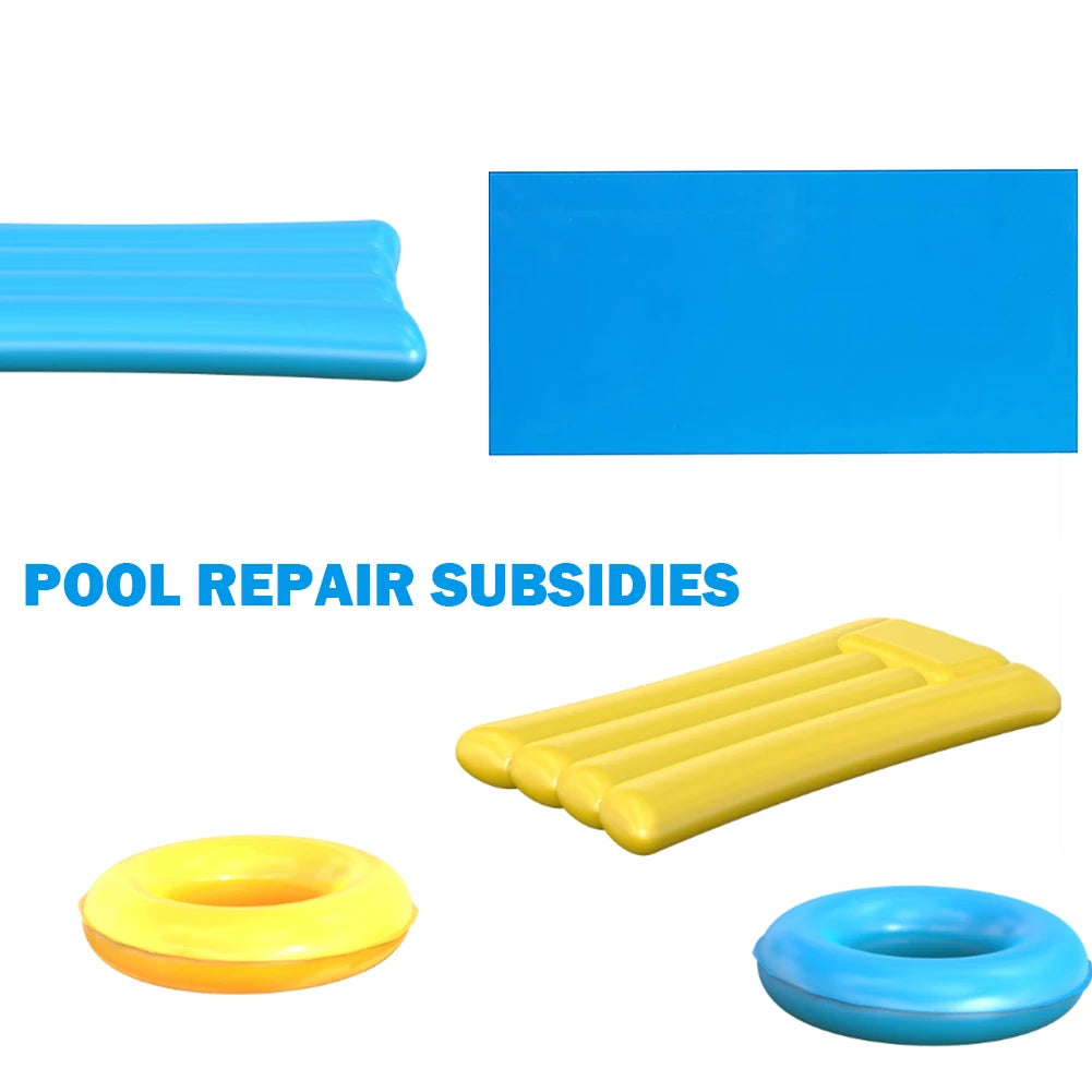 Swimming Pool Repair Kit - 10pcs Self-Adhesive PVC Patches for Inflatable Boats