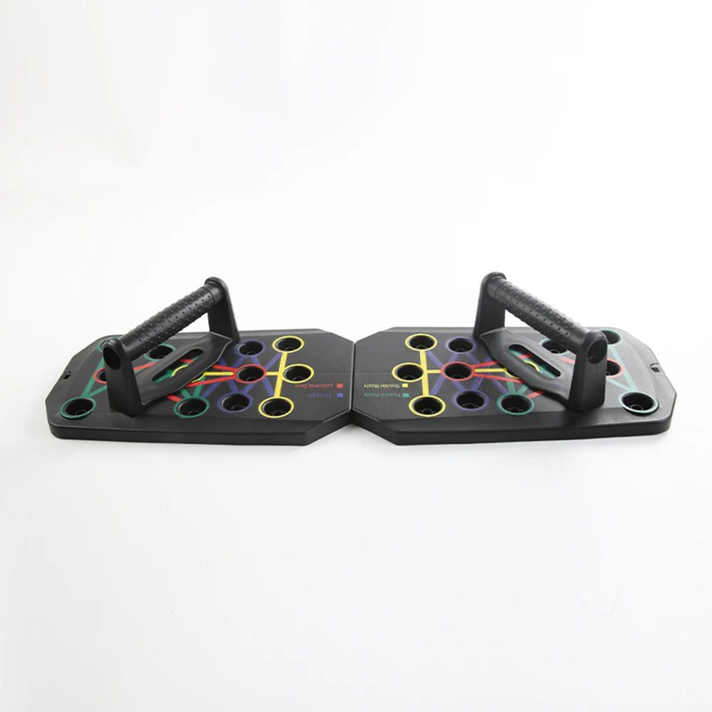 Portable Foldable Push-up Board Set with Handles for Fitness Training