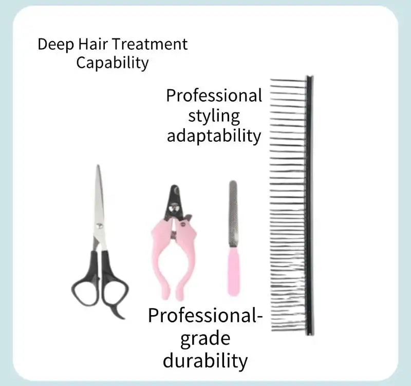 Veterinary Grooming Clipper Kit - Heavy-Duty Pet Hair Trimmer for Clinics