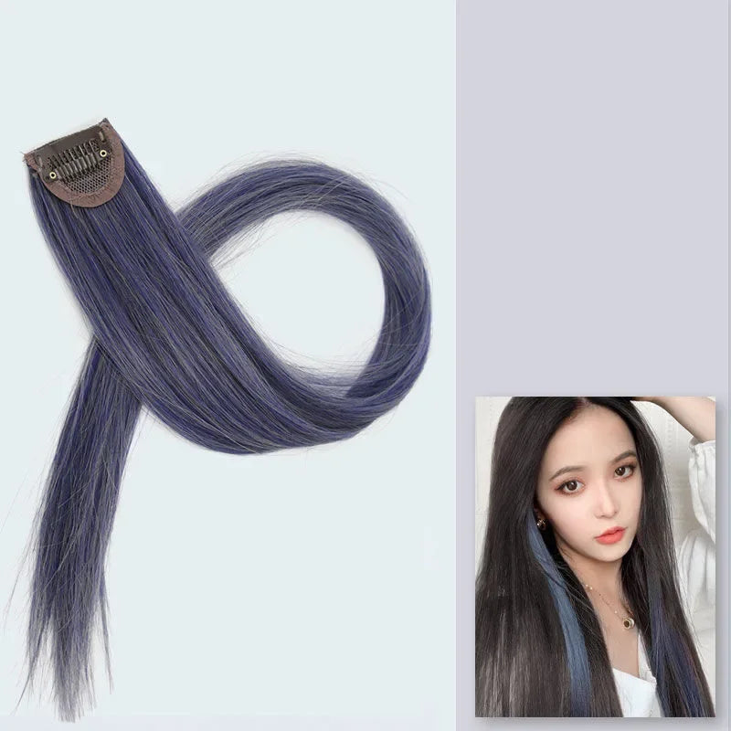 60cm Clip In Hair Extensions Synthetic Long Straight Hairpiece Accessories