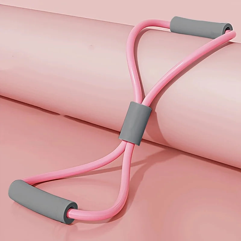 Portable Fitness Equipment 8 Shape Resistance Band for Home Gym Workout Pilates