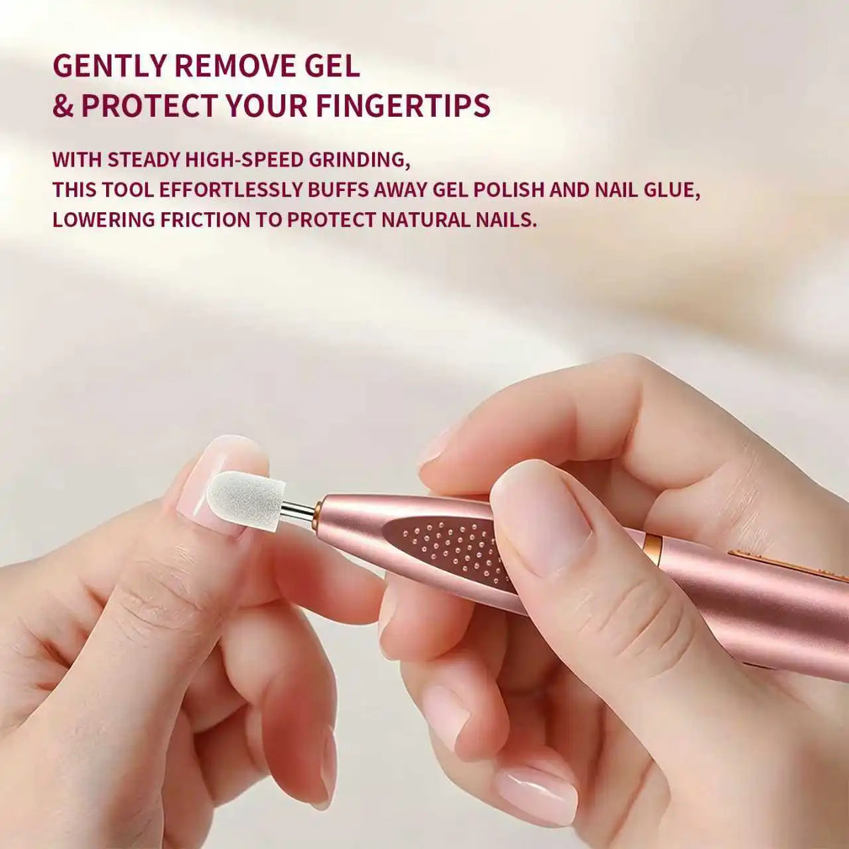 Portable USB Electric Nail Drill Set with Polishing Tools for Home Use