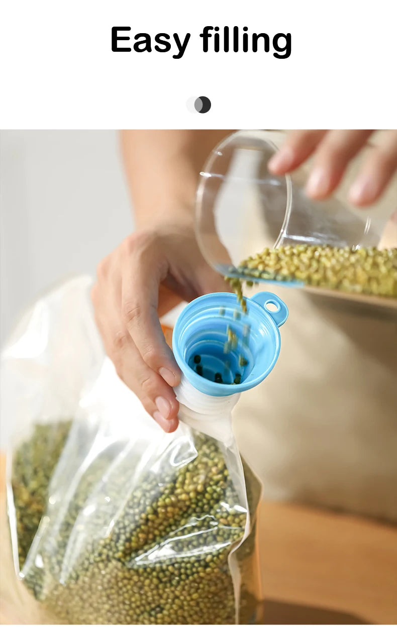 Grain Storage Bags 5PCS Portable Insect & Moisture Proof Recyclable