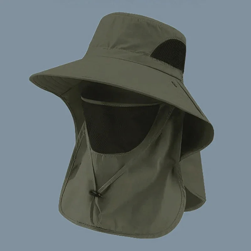 UV Protection Bucket Hat with Neck Flap for Men & Women - Outdoor Fishing & Hiking