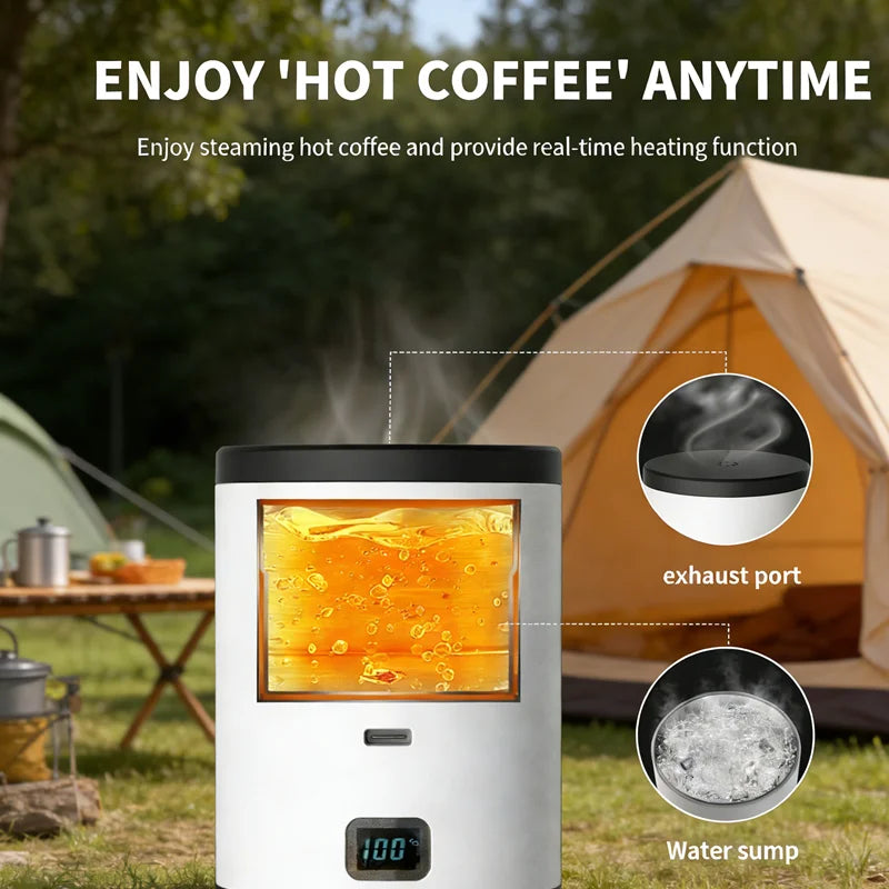 Portable 3-in-1 Wireless Espresso Coffee Maker for Car Home Camping