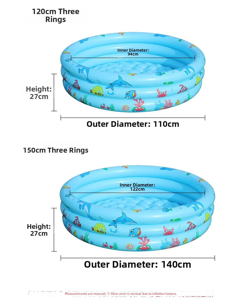 Kids Inflatable Swimming Pool Portable Foldable Water Play Bath Pool