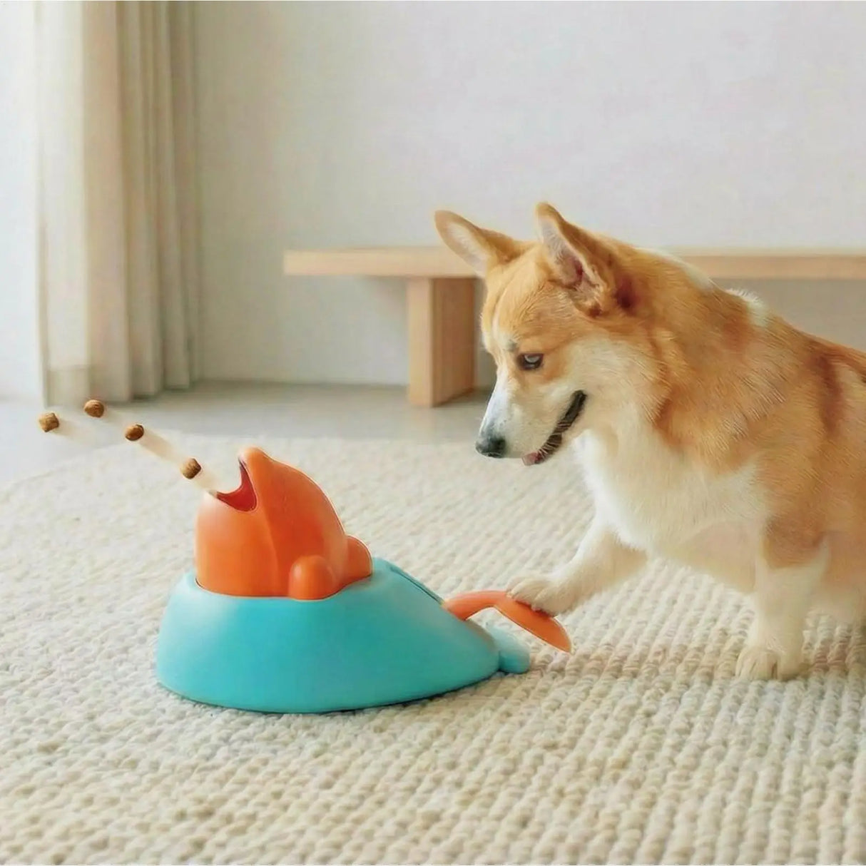 Interactive Pet Treat Dispenser Toy for Dogs - Educational Training Device