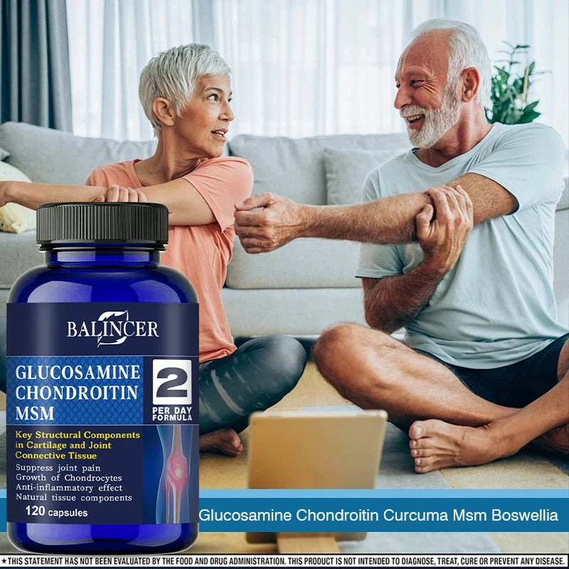 Glucosamine Chondroitin MSM Joint Support Supplement - 3-in-1 Formula