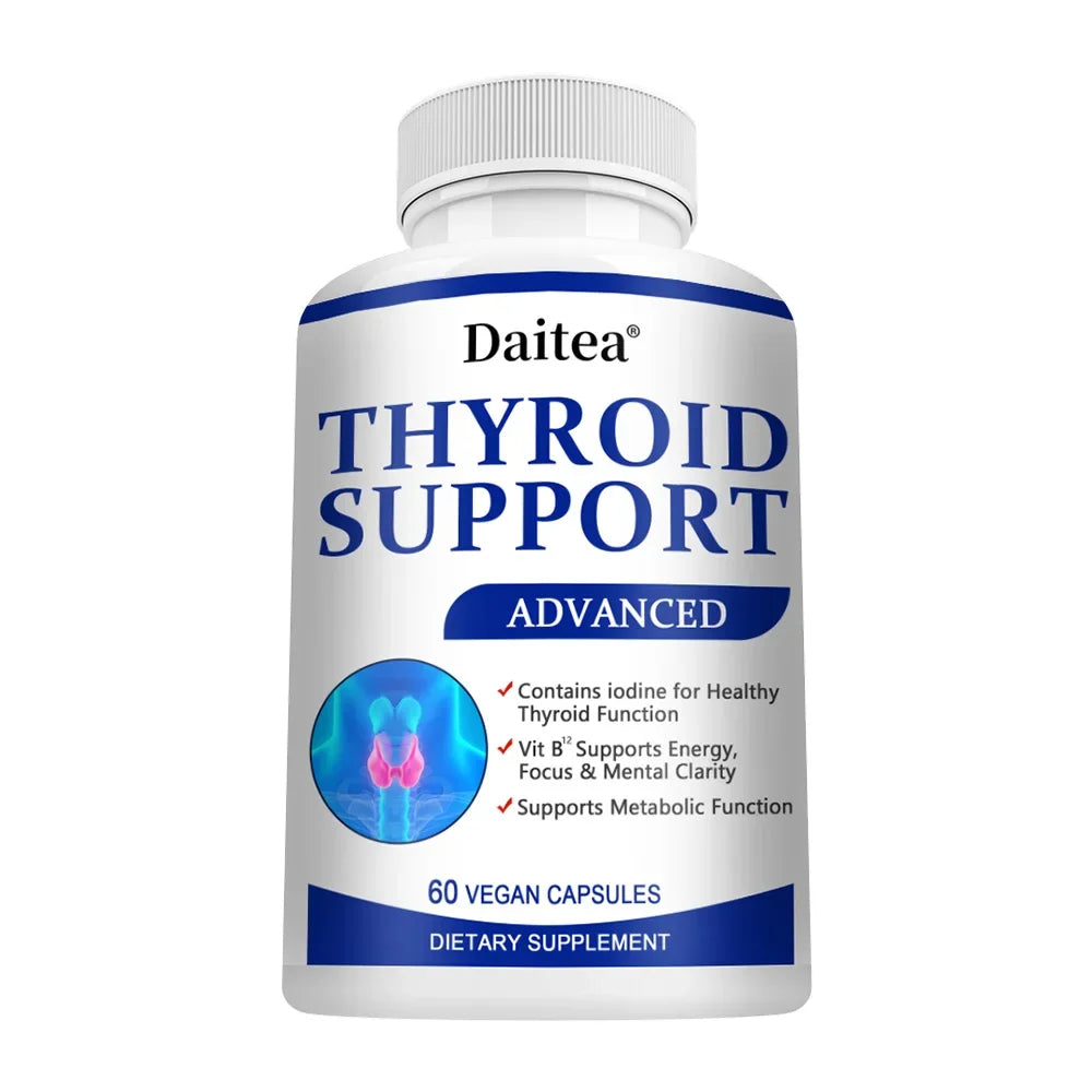 Thyroid Supplement with L-Tyrosine, Iodine, Zinc & Selenium - 60 Capsules