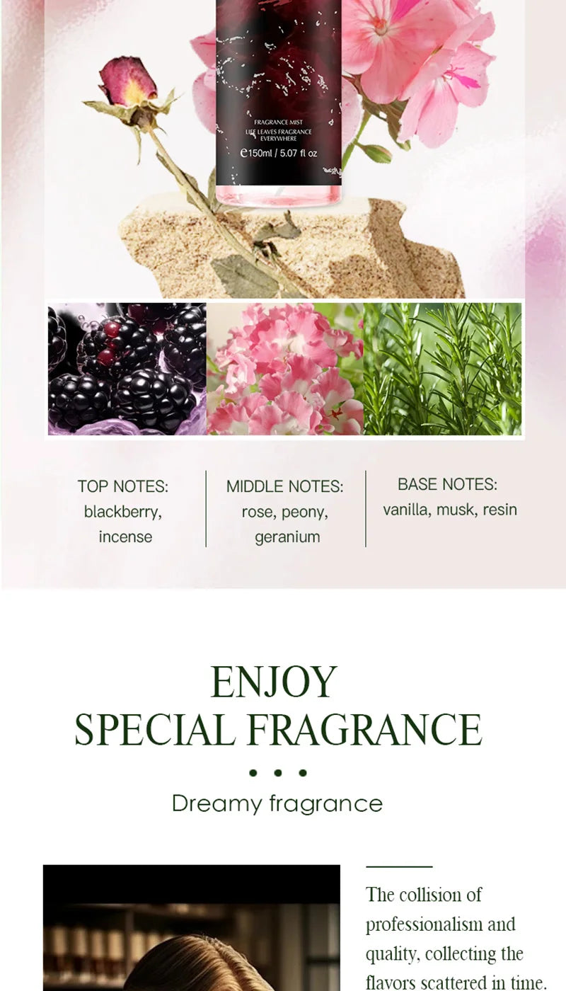 Floral Fruity Body Spray - Long-Lasting Fragrance - Alcohol-Free 200ml