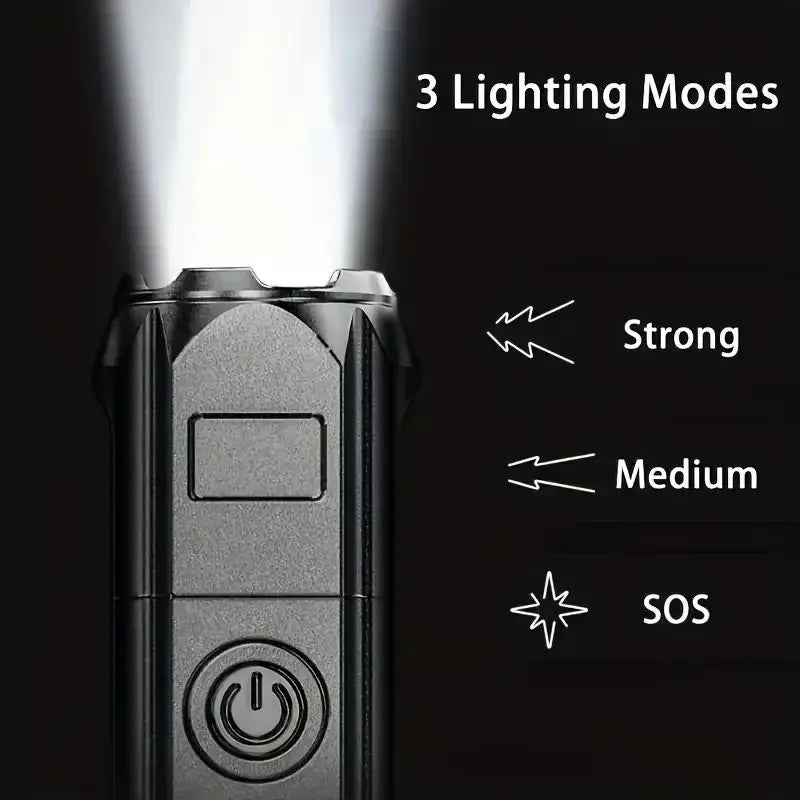 Powerful Rechargeable LED Flashlight 100,000 Lumen Waterproof Tactical Torch