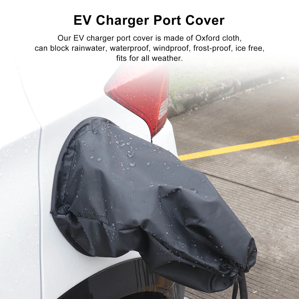 Weatherproof EV Port Cover Waterproof Magnetic Adsorption for Electric Cars