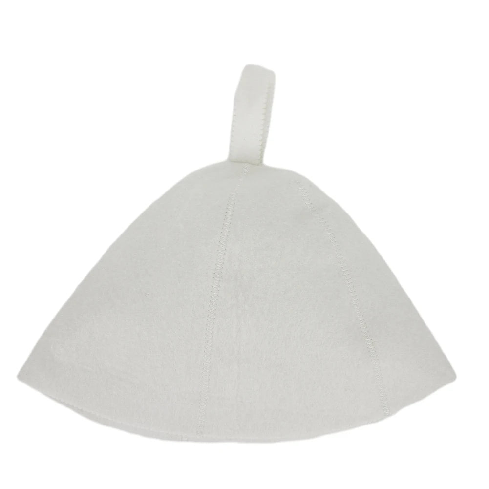 Anti Heat Sauna Hat Wool Felt Shower Cap Towel Drying Bath Accessory