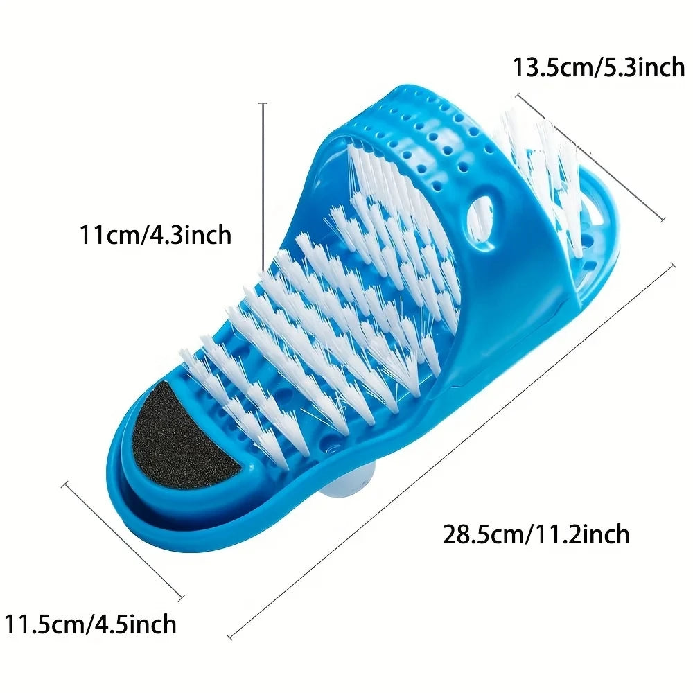 Foot Cleaner Scrubber Brush 1-2PC Exfoliating Slippers for Bathroom Use