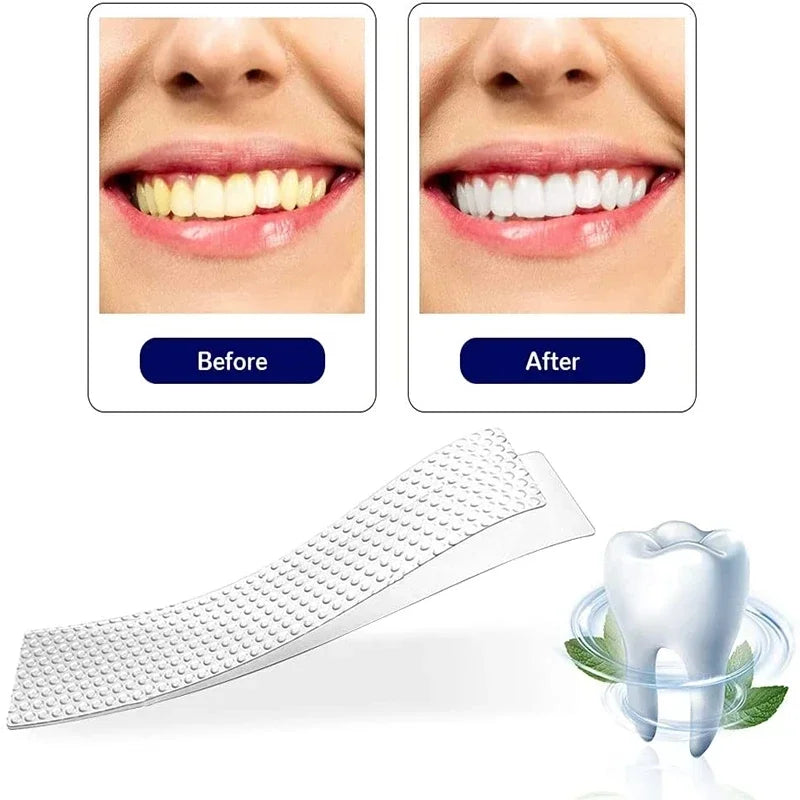 Whitening Teeth Strips 7/14 Pairs Gel Stain Removal Dental Care Tools