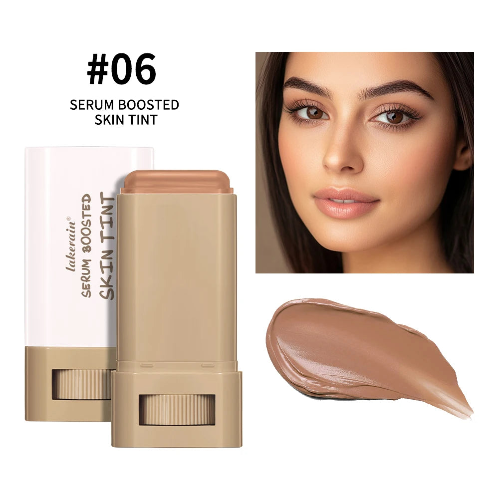 Skin Tint Balm Foundation Stick, Medium Coverage, Portable Makeup