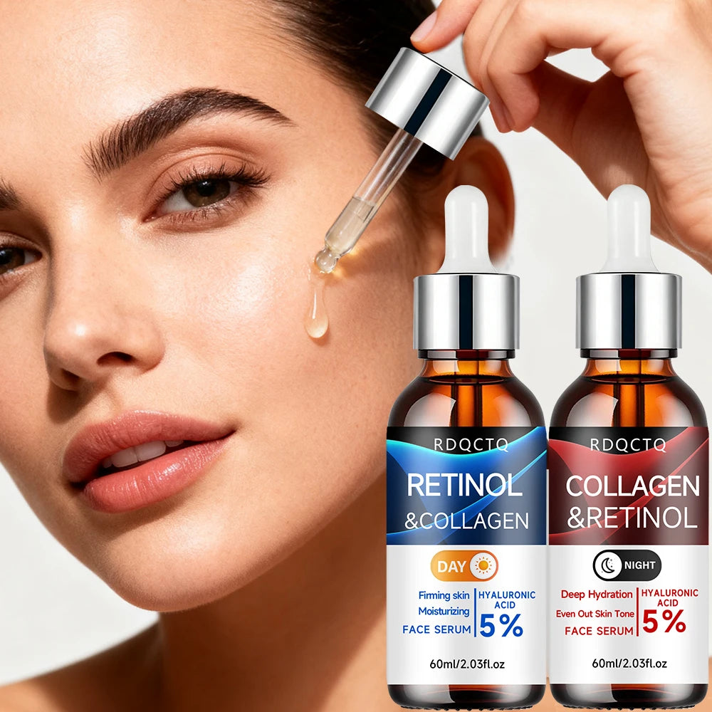 Retinol Collagen Serum 2-Pack | 5% Retinol Hyaluronic Acid | Firming Essence