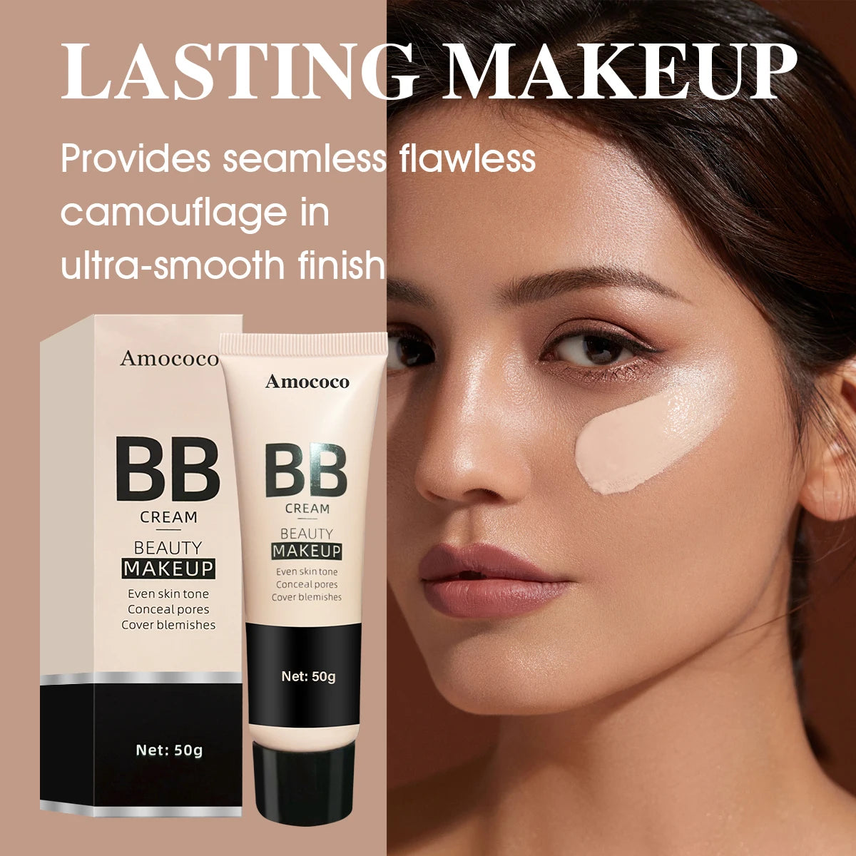 BB Cream Makeup Base Cream, 50g Each, Multi Shade Options, 2pcs Set