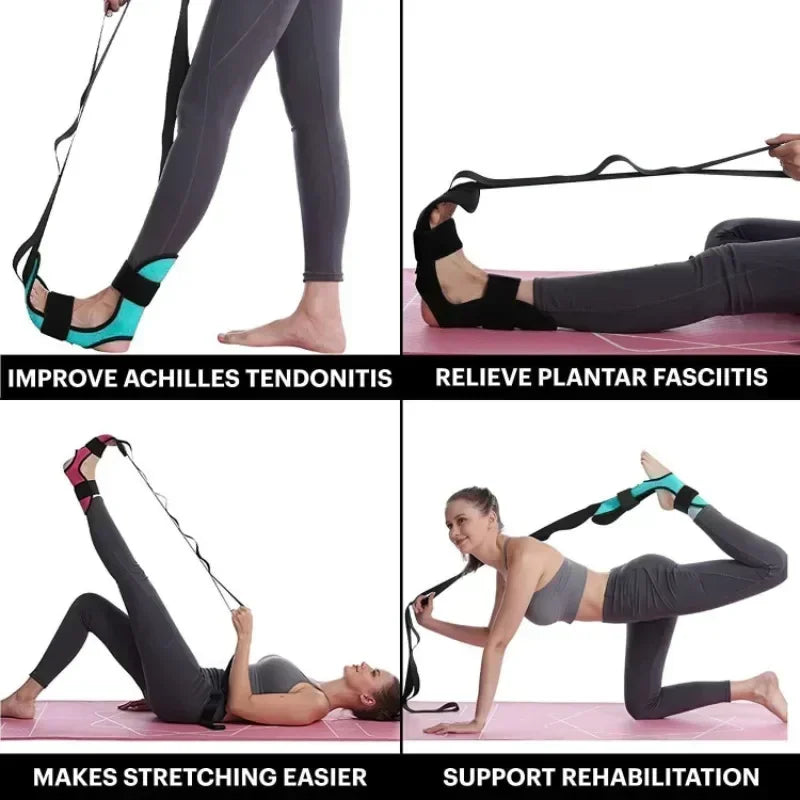 Leg Stretching Band for Flexibility & Rehabilitation - Fitness Training Belt