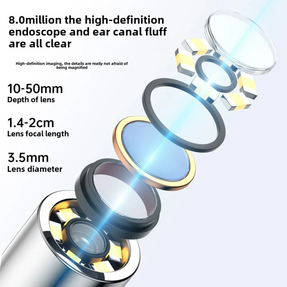 Smart Visual Wax Removal Tool with Camera Rechargeable Earpick Set