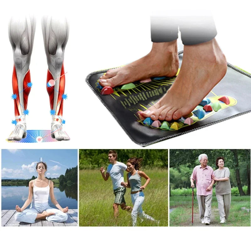 Foot Massage Mat Acupressure Pad for Pain Relief & Stress Relief Therapy