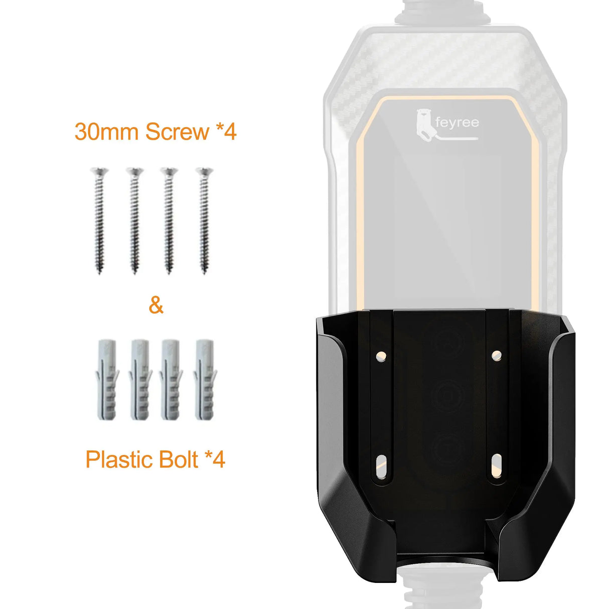 EV Charger Holder Wall Mount for Portable 7KW 11KW EV Charger