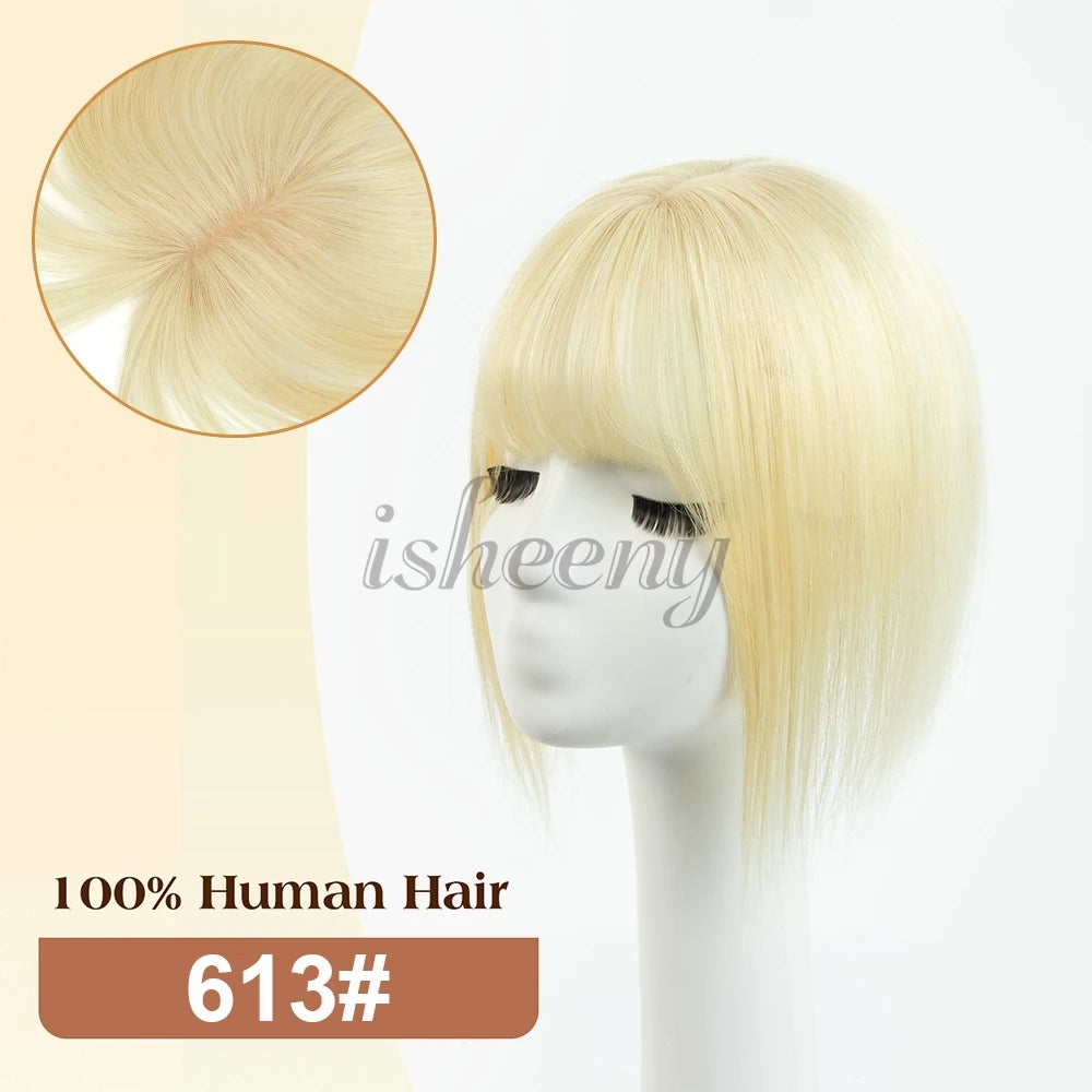 Human Hair Toppers 5x9cm Base Net 20cm Natural Look Hairpiece