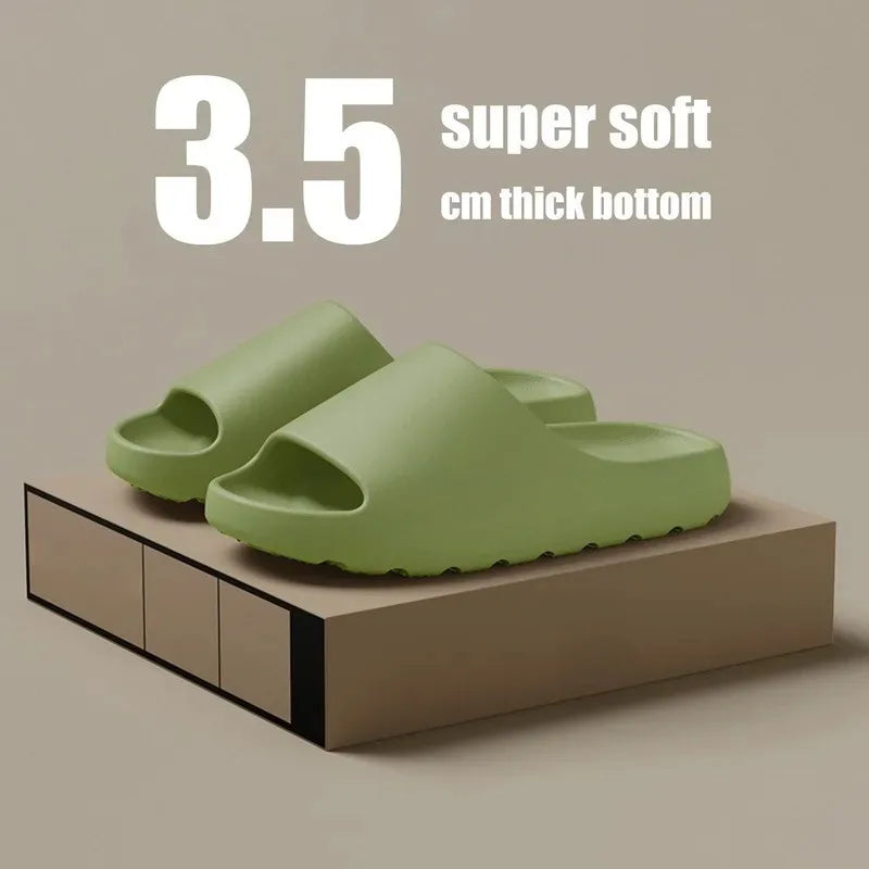 Coconut Slippers Thick-Soled EVA Slides for Men & Women - Summer Beach Sandals