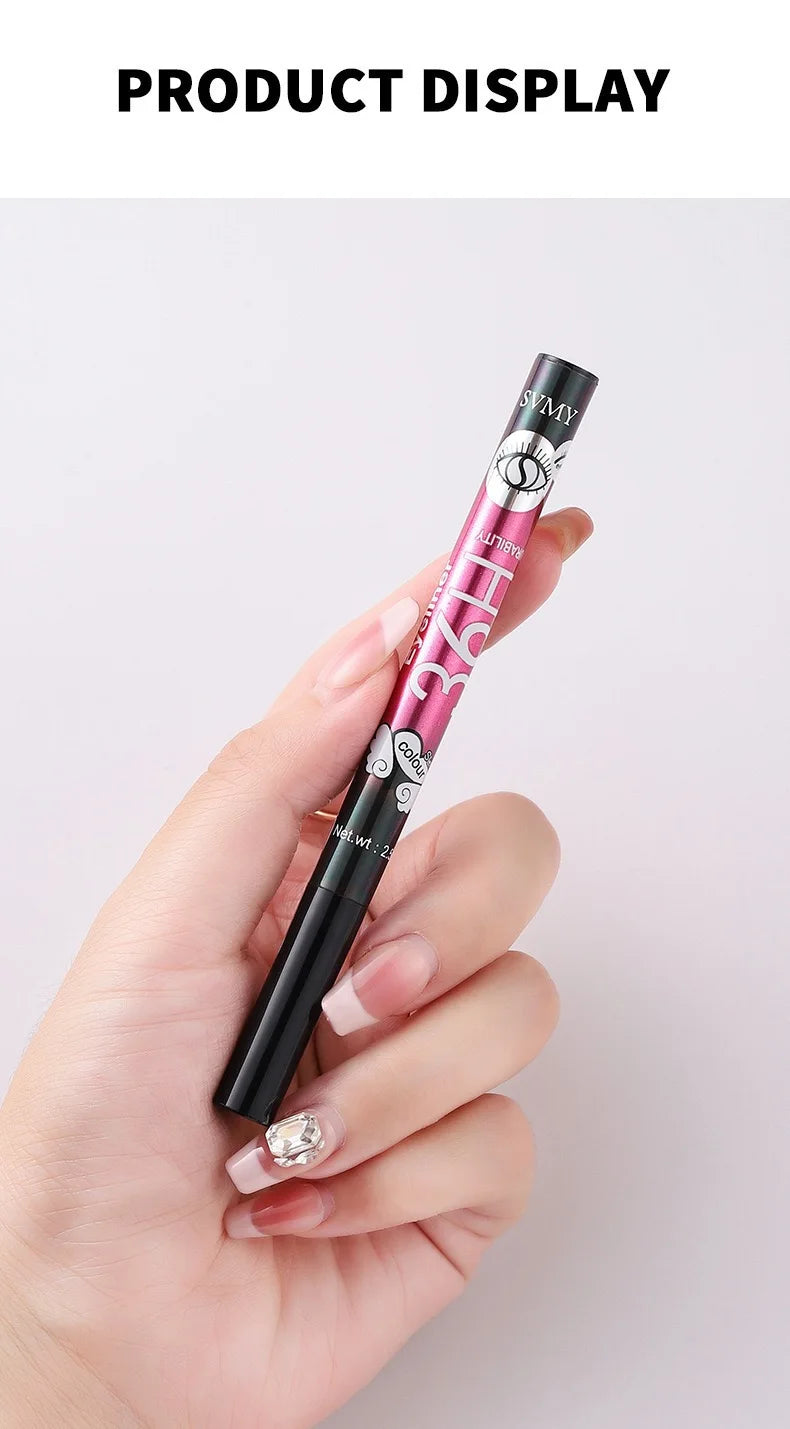 Black Liquid Eyeliner 12-Pack, Long-Lasting Waterproof Makeup Set